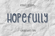 Hopefully Font, a Script Font by Aisyah (Thumbnail 1 of 6)