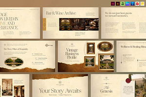 Vintage Presentation Template, a Presentation Template by BrandPacks