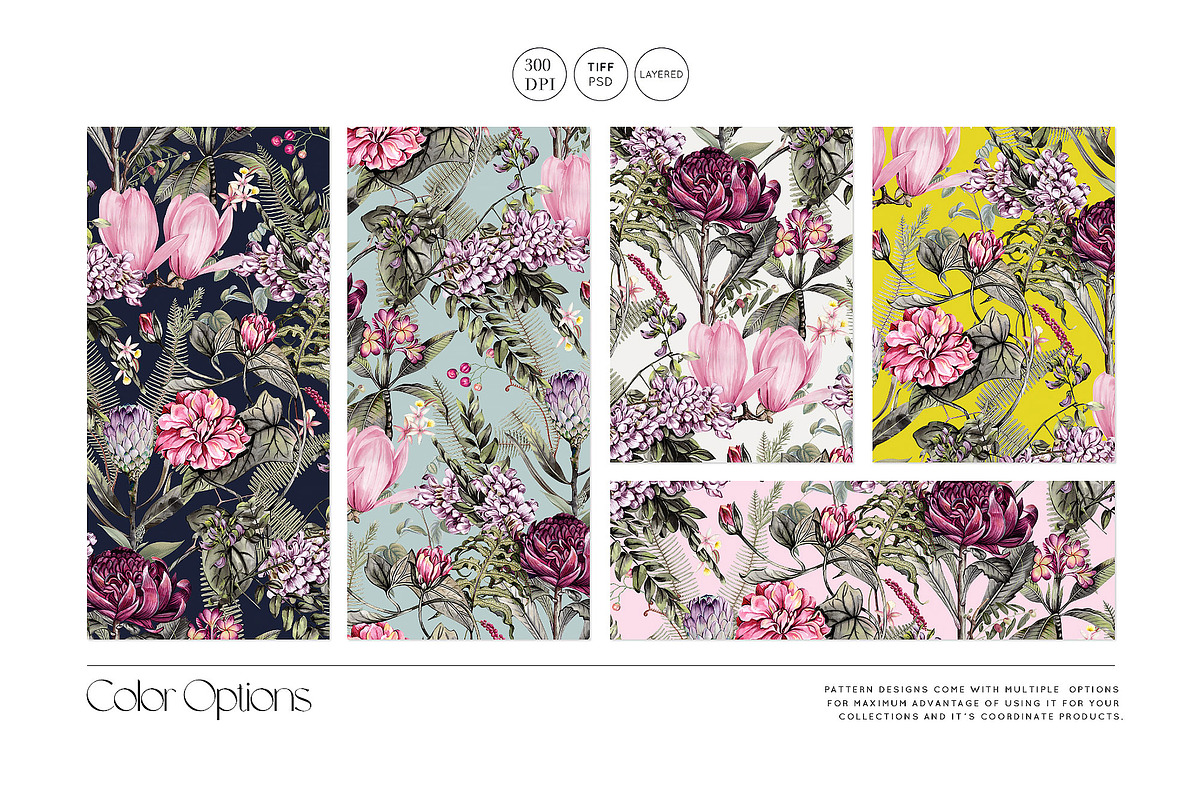 Soft Blossom Watercolor Floral Print, a Pattern Graphic by TSTUDIO (Photo 3 of 10)