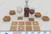 200Pcs Drink Coaster Patterns Bundle, a Pattern Graphic by AtacanDigital (Thumbnail 6 of 8)