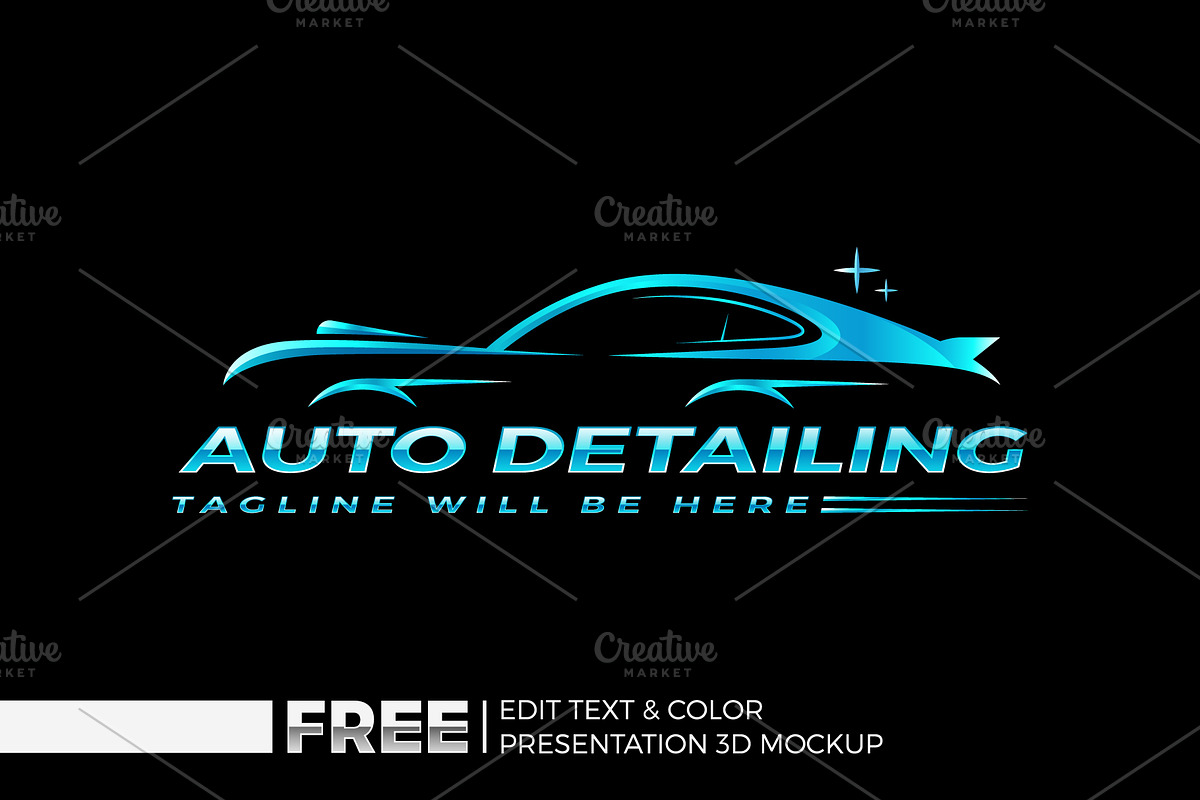 Auto Detailing Logo, Car Wash Logo, a Branding & Logo Template by Nahid Hasan Nilim (Photo 1 of 7)