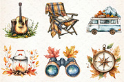 Autumn Camping Trip Clipart, an Illustration by Libby Wishes (Thumbnail 3 of 7)