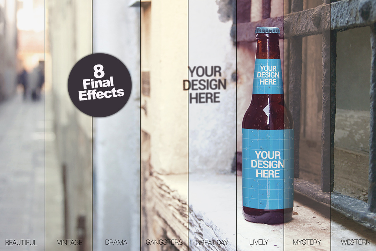 Venetian Window | Beer Mockup, a Product Mockup by SmartDesigns