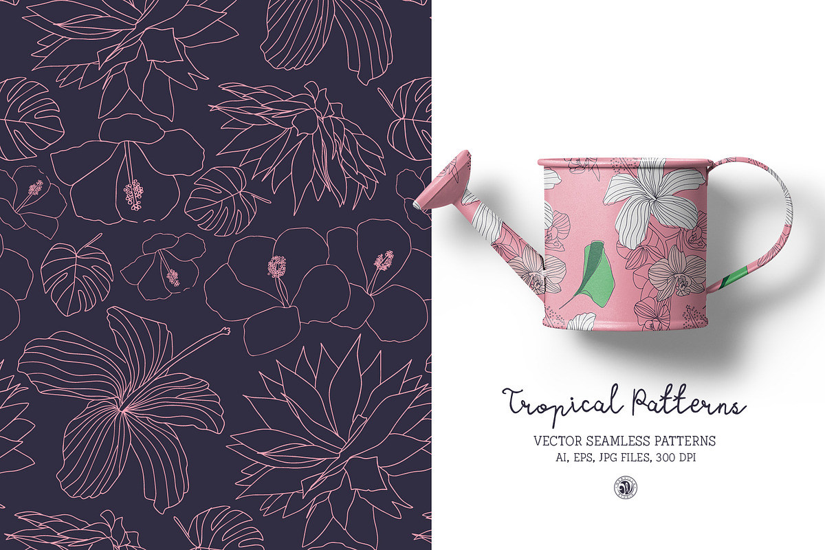 Tropical Patterns, a Pattern Graphic by Bloomart Studio (Photo 3 of 6)