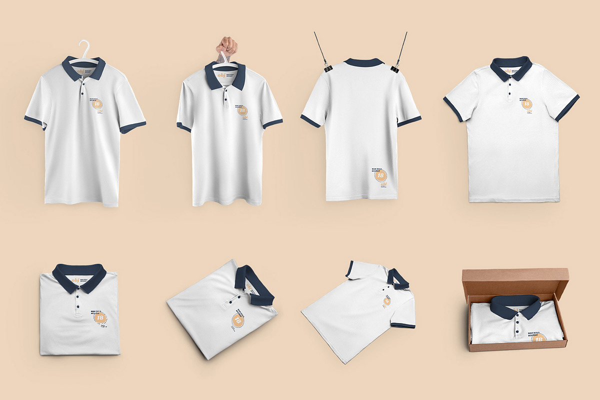 24 Polo Men Mockup (Collection #4), a Shirt Mockup by Grow Design Craft Studio (Photo 6 of 7)