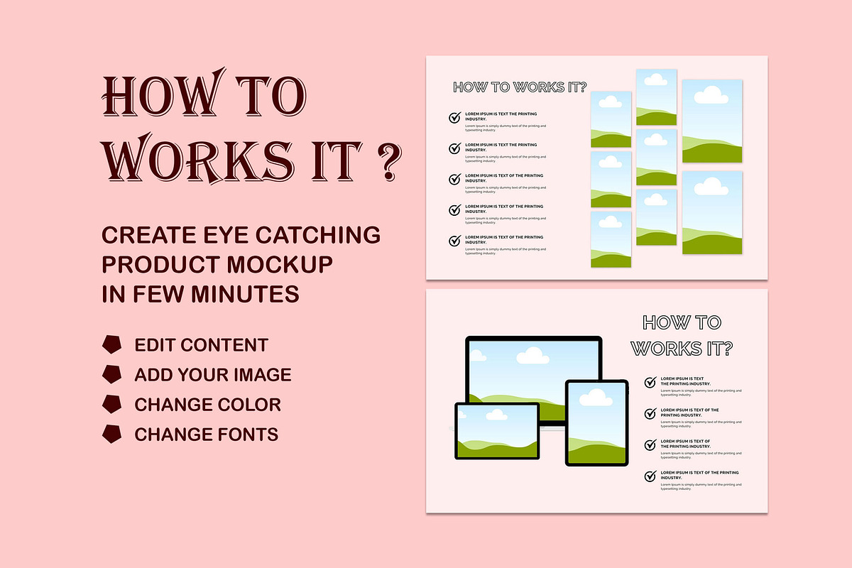 Canva mockup templates, a Stationery Template by LaxmiOwl (Photo 3 of 5)