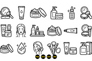 Minimalist Skincare Icons Set, an Illustration by designvectx (Thumbnail 3 of 3)