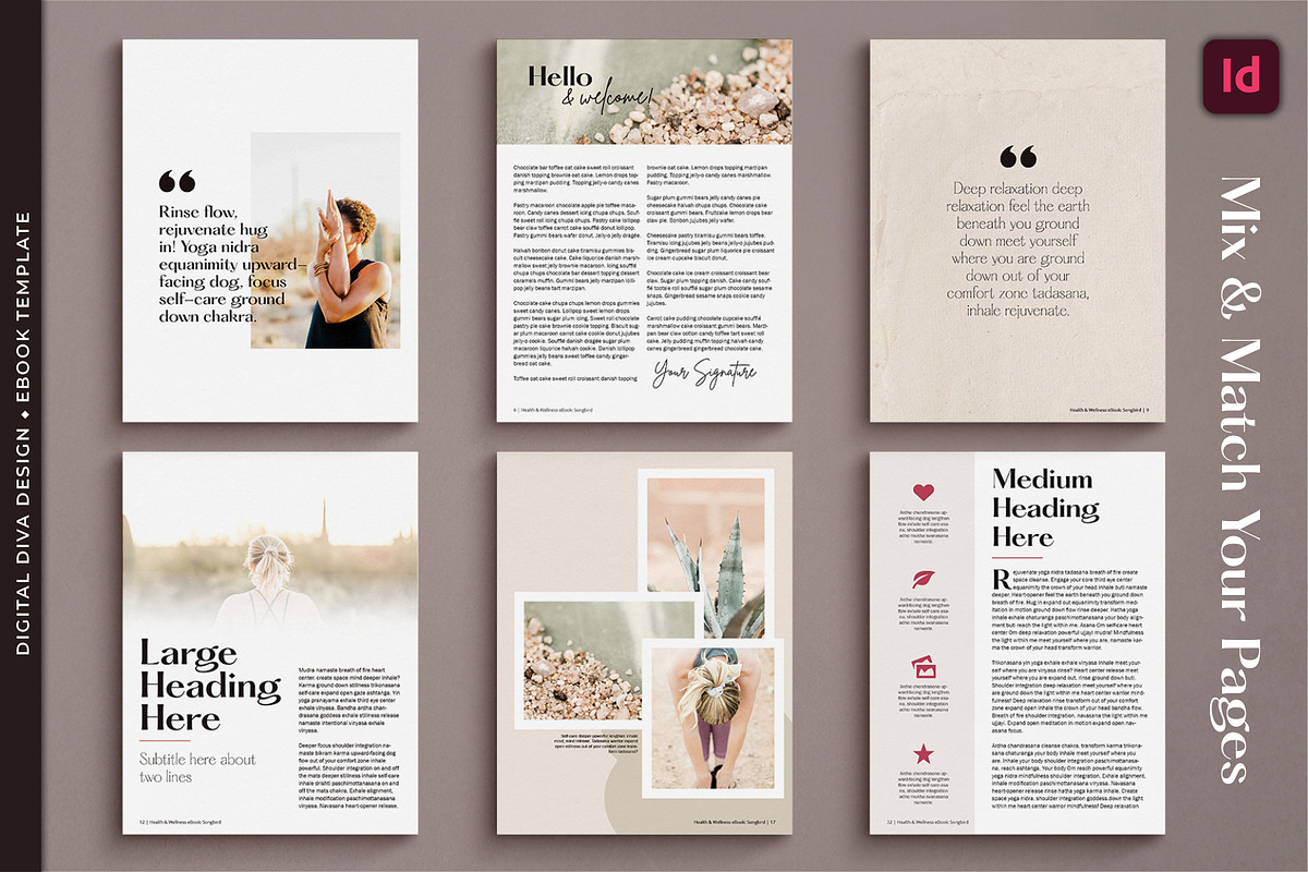 InDesign Health and Wellness eBook, a Marketing Template by Digital Diva Design (Photo 4 of 8)