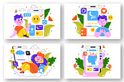 10 Mental Wellness Apps Illustration, a Healthcare Illustration by denayunebgt (Thumbnail 3 of 4)