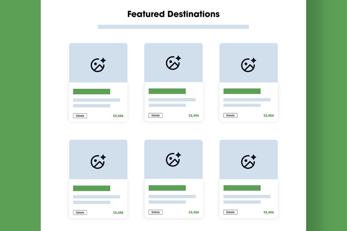 Minimalist Travel Wireframe Layout, a Wireframe Template by MightyDesign (Photo 3 of 9)