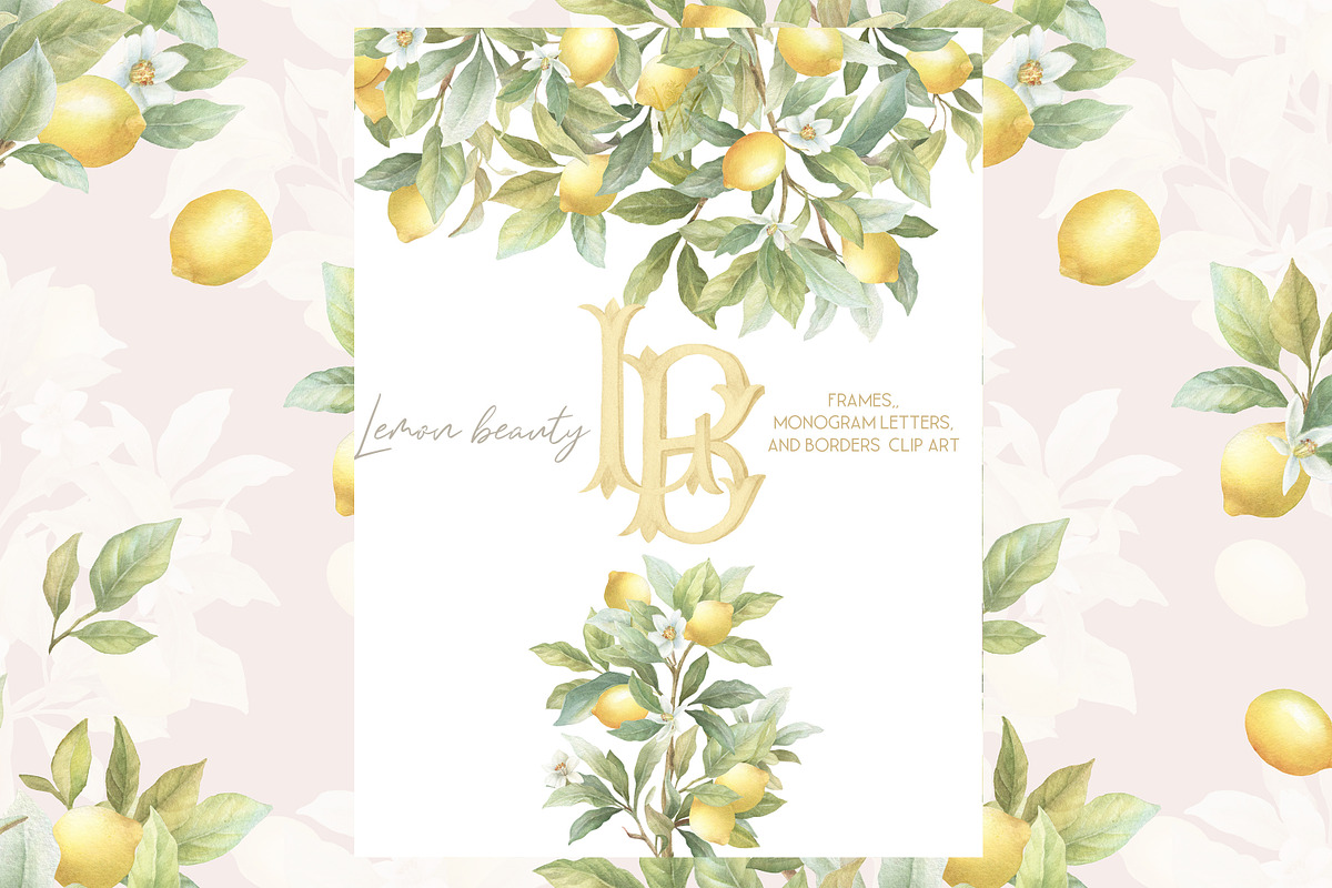 Lemon Watercolor Amalfi Collection, a Decorative Illustration by WonderWonder (Photo 9 of 18)