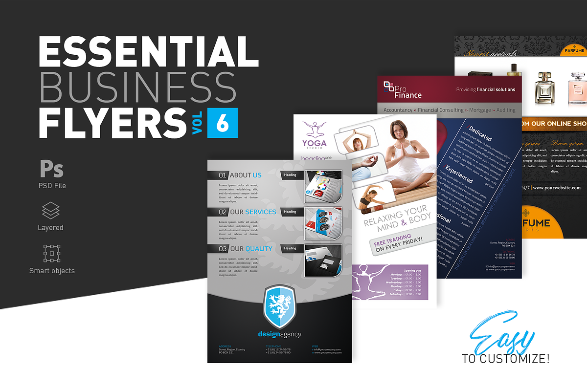 Essential Business Flyers Vol 6, a Flyer Template by Reclameworks