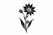 Floral Outline Vector Pack, an Illustration by yasushie (Thumbnail 10 of 21)