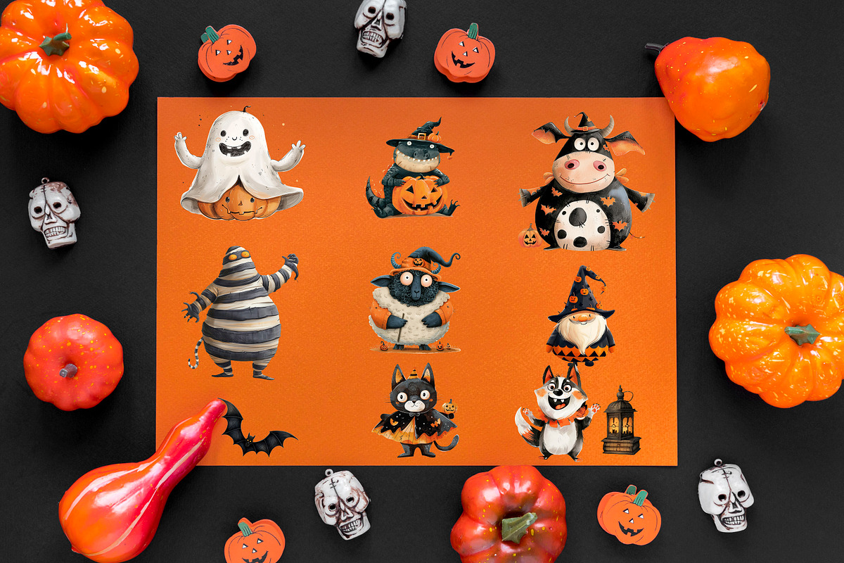 Halloween clipart, spooky graphics, an Object Graphic by MajorArtTm (Photo 6 of 6)