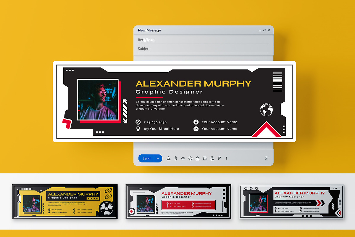 Bundle Email Signature, an Email Template by Artnivora.Std