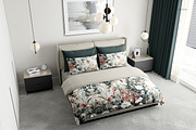 Contemporary King Bedding Mockup Set, a Mockup by creatsy5 (Thumbnail 5 of 6)