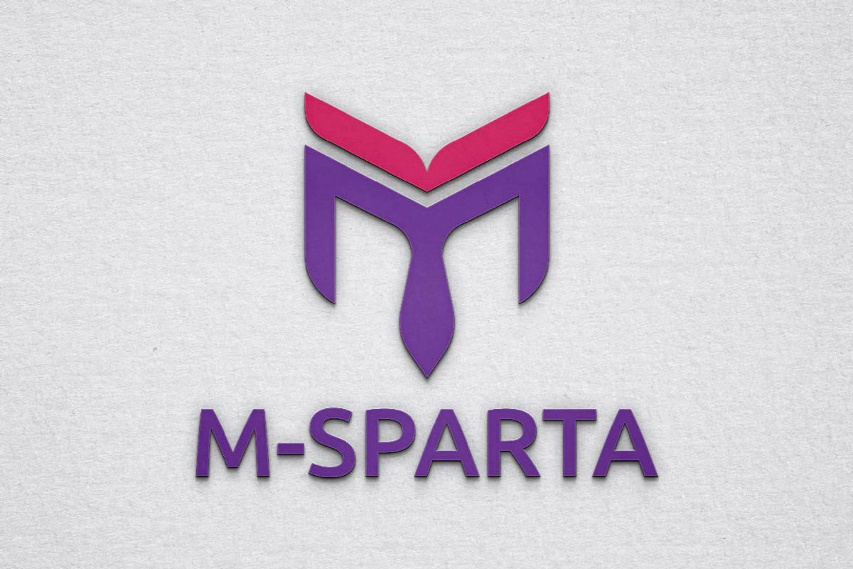 M Letter Sparta Soldier Mask Logo, a Branding & Logo Template by jongcreative (Photo 1 of 4)