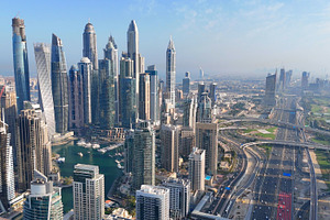 Dubai marina.