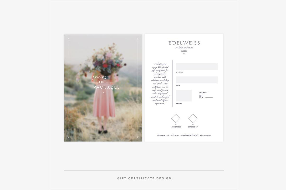 Edelweiss II Welcome Packet, a Stationery Template by Red Met Yellow Creative (Photo 7 of 11)