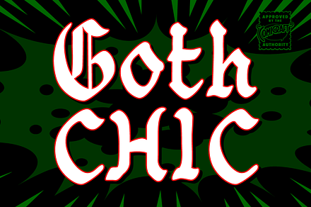 Goth Chic, a Handwritten Font by Comicraft Fonts