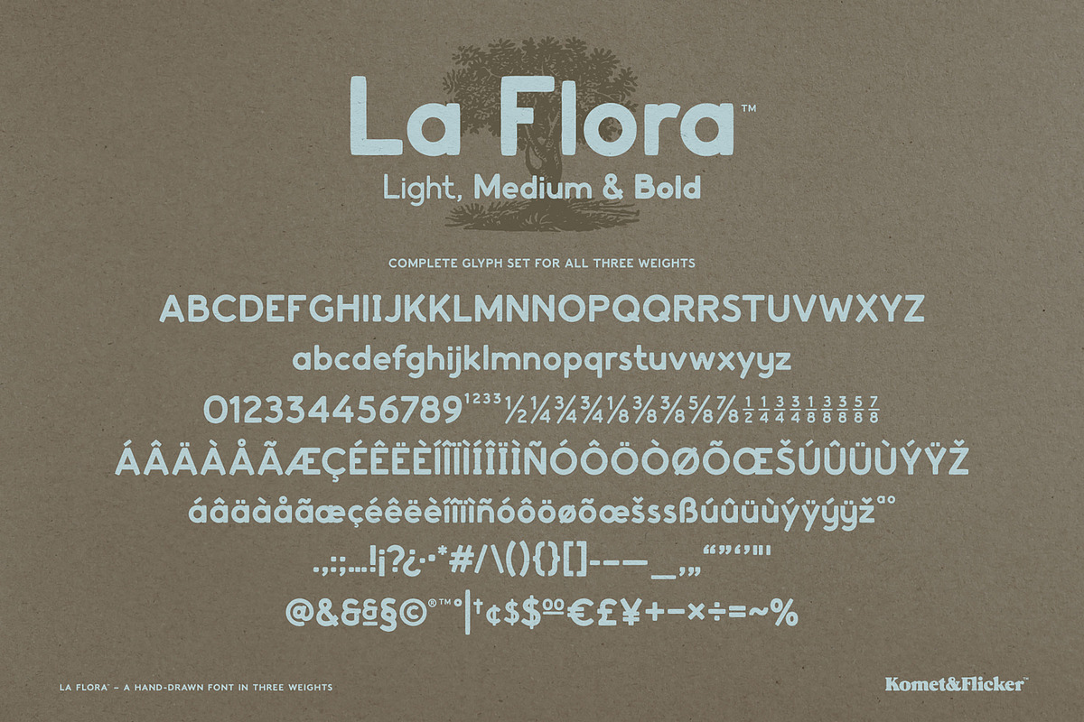 La Flora, a Sans Serif Font by Komet & Flicker (Photo 15 of 15)