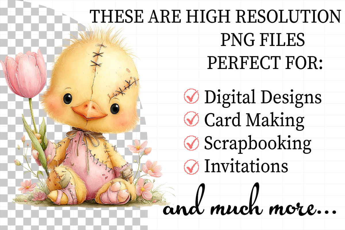 Whimsical Easter Voodoo Doll Clipart, an Illustration by Daily.Designs (Photo 2 of 7)