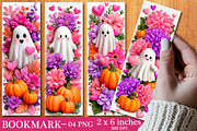 Cute Ghost Bookmark Design, an Illustration by SinaCreation (Thumbnail 3 of 3)