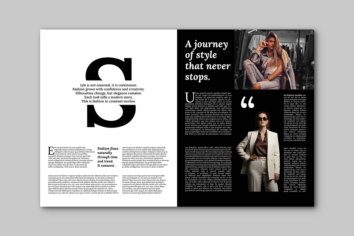 Fashion Magazine Brochure Design, a Magazine Template by Shajib Shikder (Photo 4 of 7)