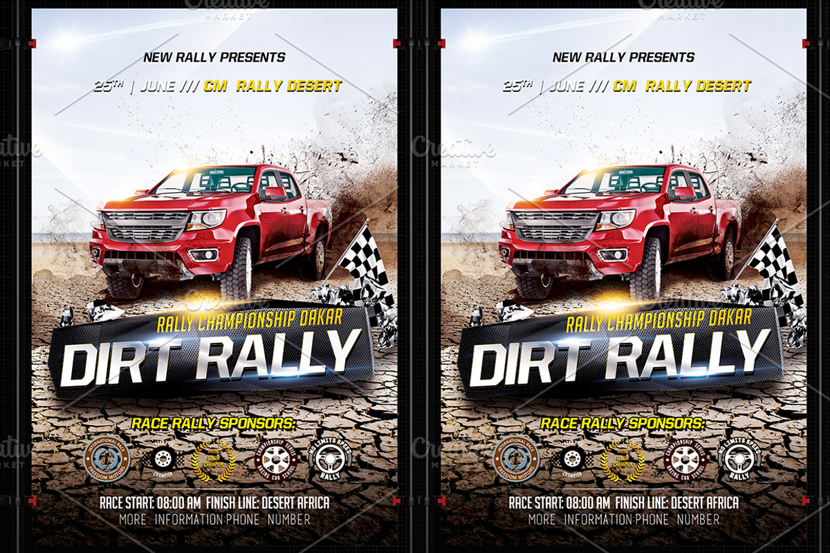 Dirt Rally, a Flyer Template by Basez Flyers