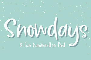 Snowdays - A Fun Handwritten Font