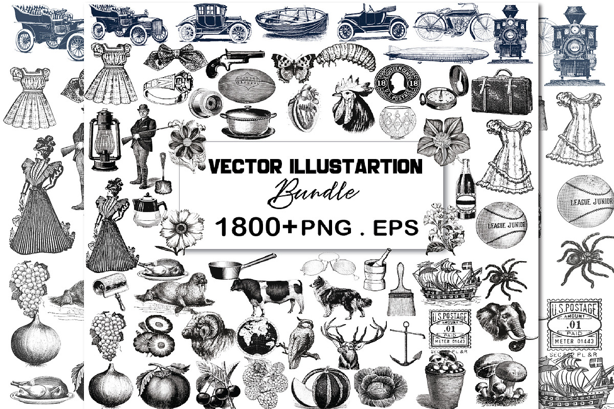 1800+ Vector Illustration Bundle, an Illustration by Chipshpow Graphics (Photo 1 of 11)