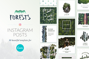 Instagram Posts Forests | CANVA