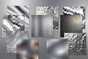 20 Silver Foil Metallic Textures, a Texture Graphic by UniqueMe (Thumbnail 3 of 12)