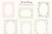 Whimsical Cottagecore Floral Frames, a Background Graphic by whiteheartdesign (Thumbnail 8 of 19)