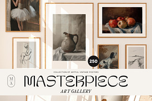 MASTERPIECE Art Gallery Prints, a Background Graphic by Muse Artist