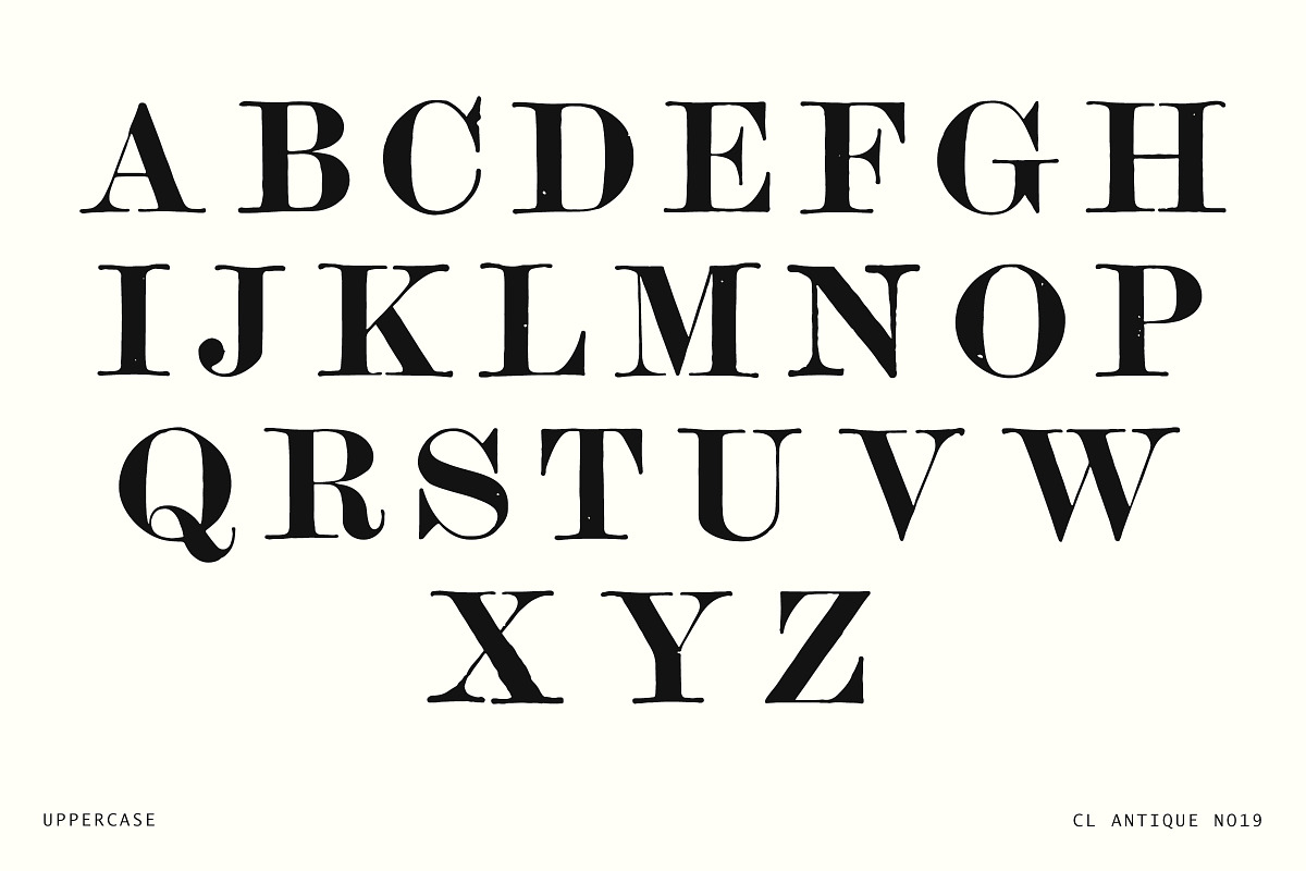 Vintage Hand-Printed Serif Typeface, a Serif Font by Century Library (Photo 3 of 5)