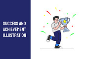Success and Achievement Illustration, a Person Illustration by Partikusi Design (Thumbnail 1 of 3)