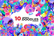 10 Abstract Doodle Illustrations, a Decorative Illustration by singpentinkhappy (Thumbnail 1 of 9)