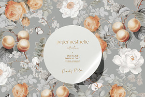 Peachy Melon Vintage Paper Pack