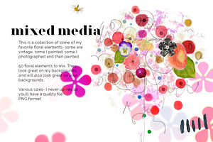 Maximalist Abstract Floral Collage