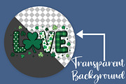 St. Patrick’s Day Shamrock Love PNG, an Illustration by Canvas Craft (Thumbnail 2 of 4)