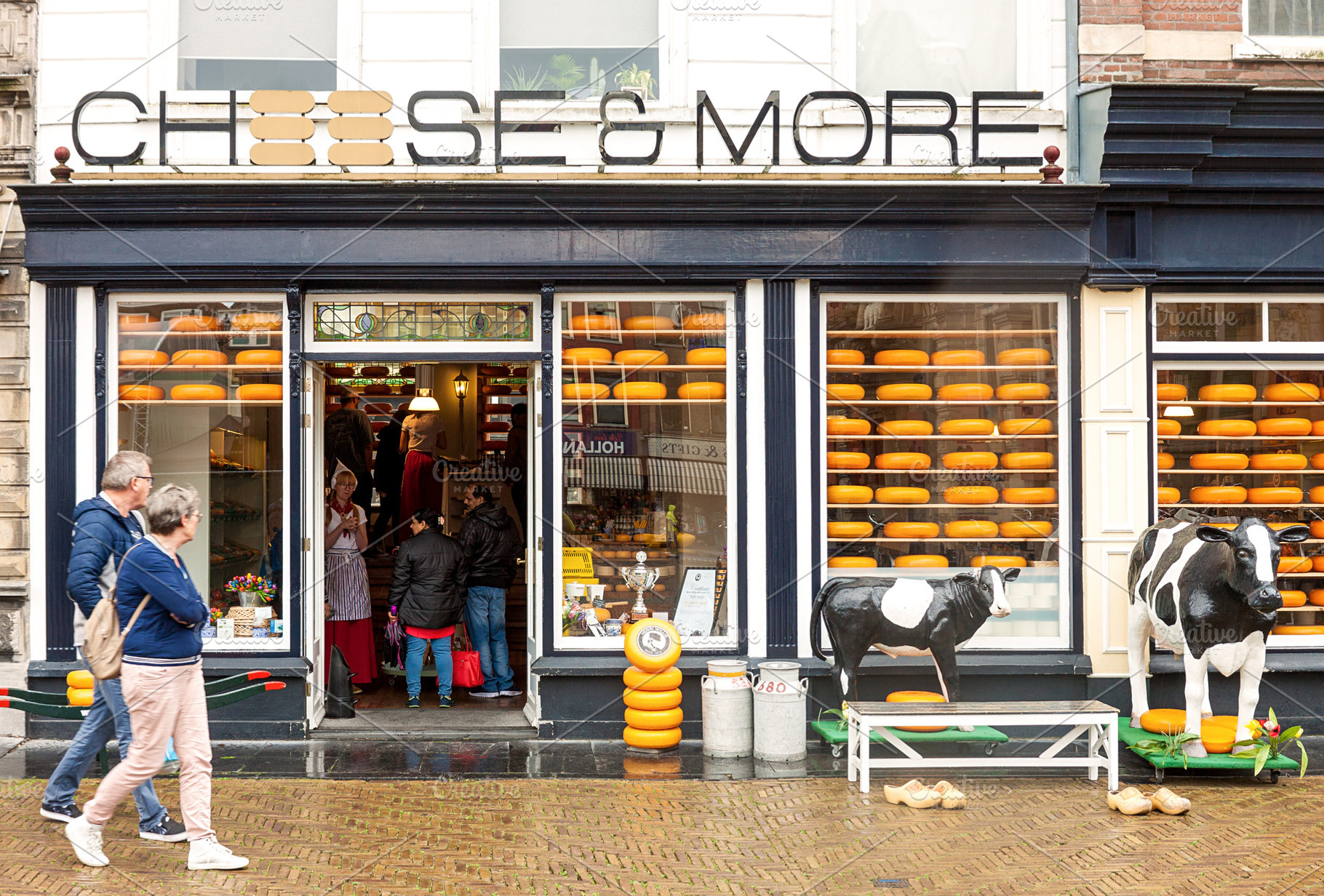 Dutch cheese and dairy shop entrance, a Food & Drink Photo by BOOCYS