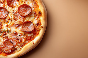 Fresh pepperoni pizza with melted, a Food & Drink Photo by MistyDay