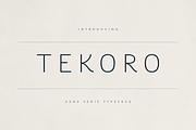 Tekoro – Sans Serif Typeface, a Font by Only Fonts (Thumbnail 1 of 11)