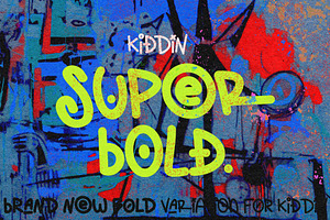 KIDDIN BOLD FONT