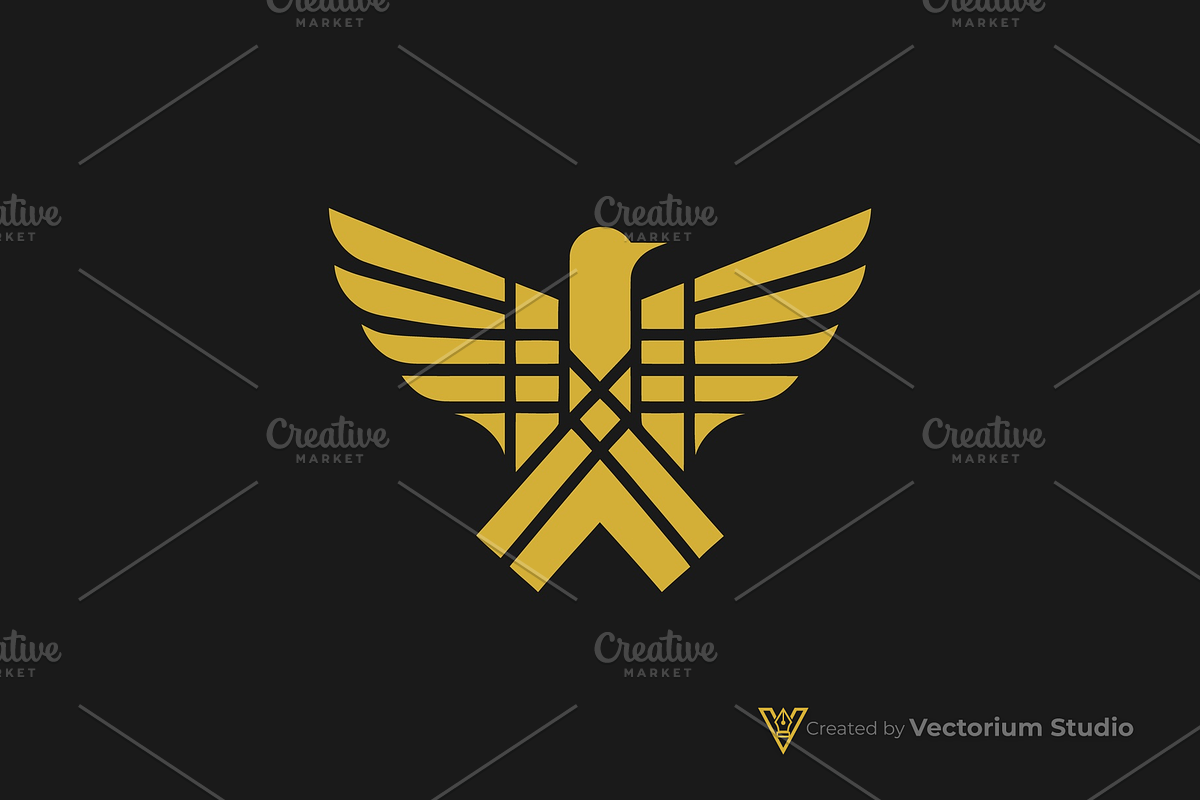 Geometric Eagle Emblem Logo, a Branding & Logo Template by Vectorium Studio (Photo 3 of 5)