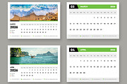 Modern Desk Calendar 2026 for Office, a Stationery Template by ContestDesign (Thumbnail 3 of 4)