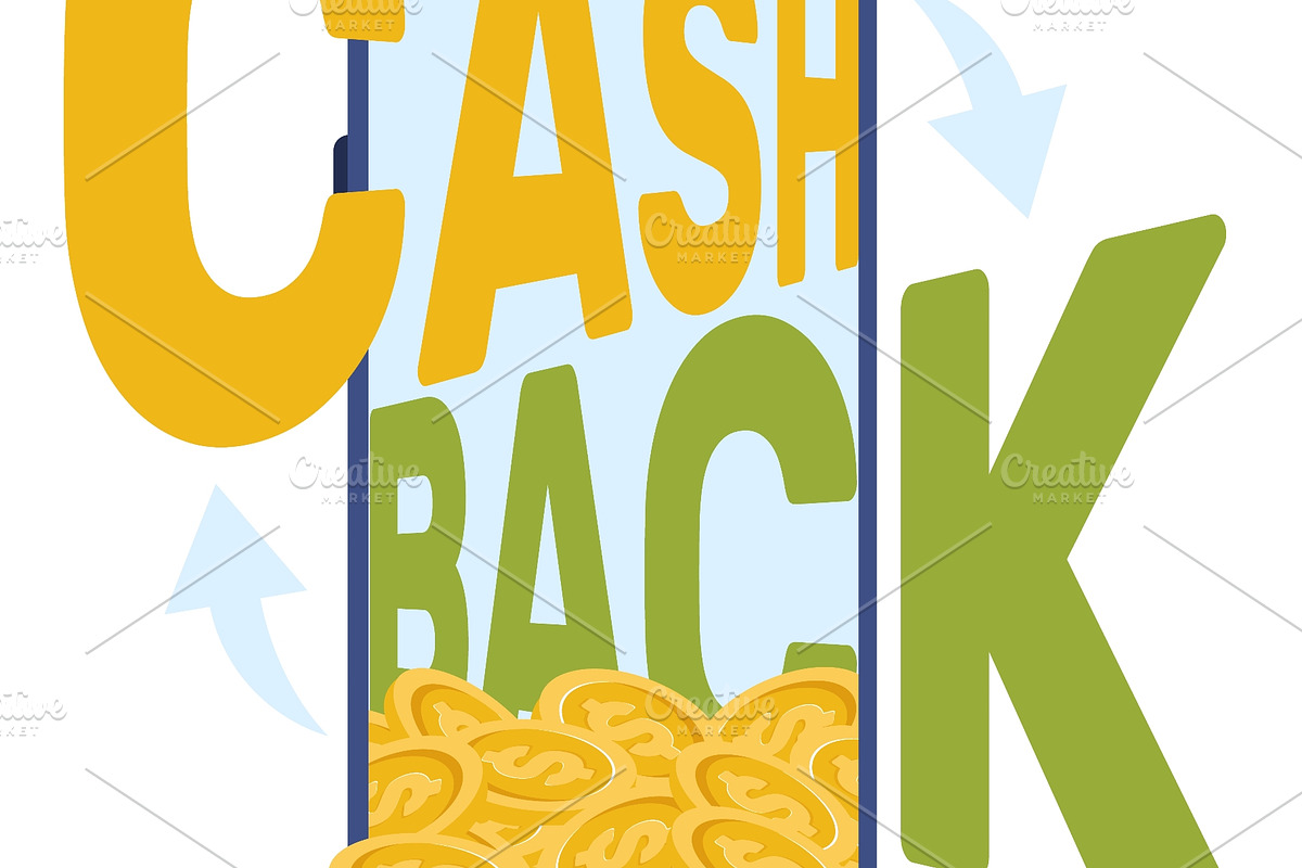 Mobile phone with gold cash coins, a Finance Illustration by Vectorbuum (Photo 2 of 3)