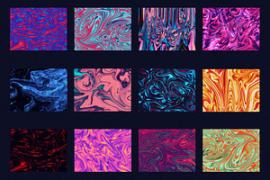 22 Acrylic Liquid Paint Textures