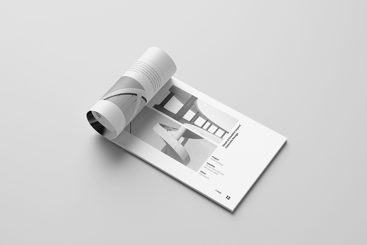 Architecture Portfolio Template, a Brochure Template by Spark_Creative (Photo 7 of 12)